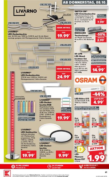 Leták Kaufland Německo - Kaufland Německo od 08.10. do 14.10. - strana 61