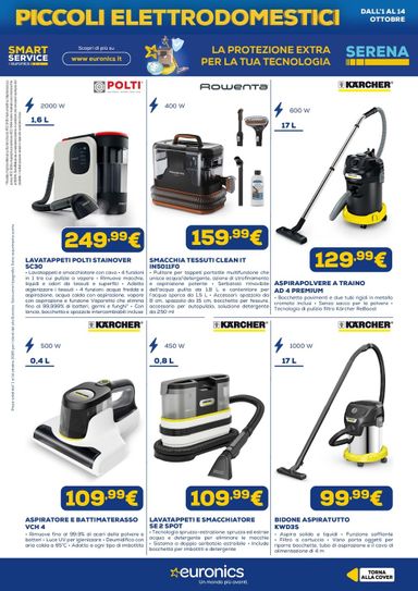 Volantino Euronics - Euronics - Piccoli Elettrodomestici valido dal 01/10 al 14/10 - pagina 8