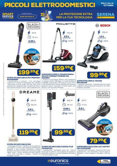 Volantino Euronics - Euronics - Piccoli Elettrodomestici valido dal 01/10 al 14/10 - pagina 6