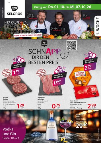 Prospekt Selgros - Selgros - Food gültig ab 01.10. bis 07.10. - seite 1