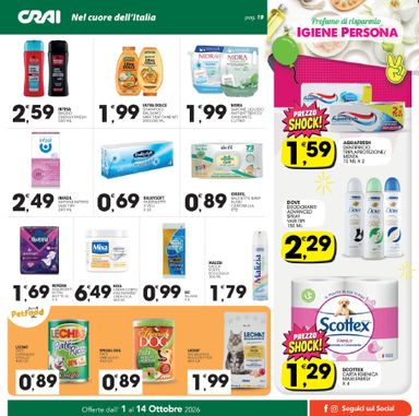 Volantino Crai - Crai - Palermo, Sicilia valido dal 01/10 al 14/10 - pagina 19