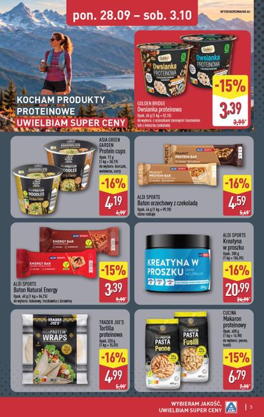 Gazetka ALDI - ALDI - Produkty proteinowe od 28.09. do 03.10. - strona 3