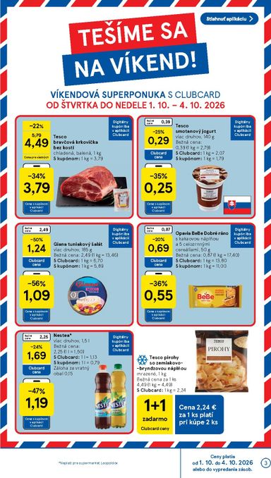 Leták Tesco - Tesco supermarket od 30.09. do 06.10. - strana 3