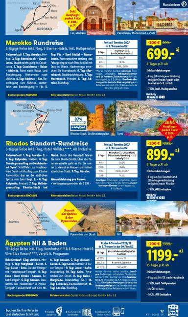 Prospekt Lidl - Lidl - Reise Highlights gültig ab 12.09. bis 15.10. - seite 17