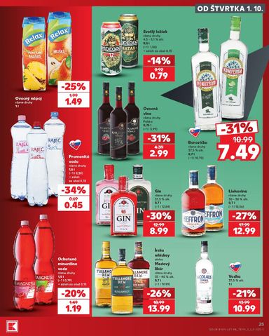 Leták Kaufland - Kaufland od 01.10. do 07.10. - strana 25