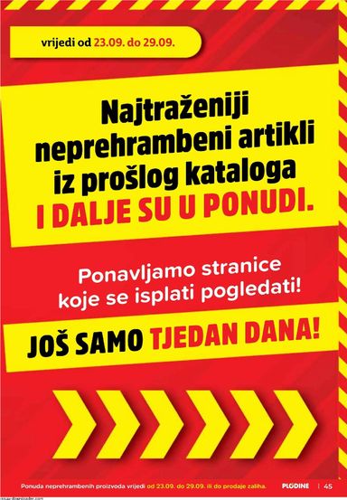 Katalog Plodine - Plodine vrijedi od 23.09. do 29.09. - stranica 45