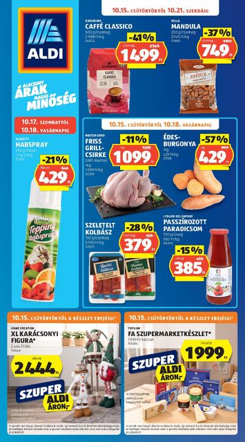 Akciós újság Aldi - Aldi érvényes 10.15.-tól 10.21.-ig - 1 oldal