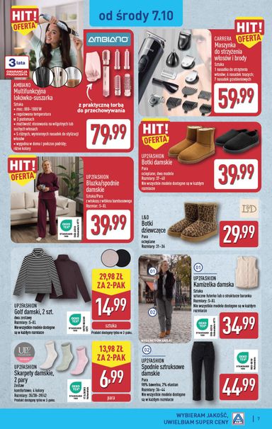 Gazetka ALDI - ALDI - Artykuły przemysłowe i tekstylia od 07.10. do 10.10. - strona 7