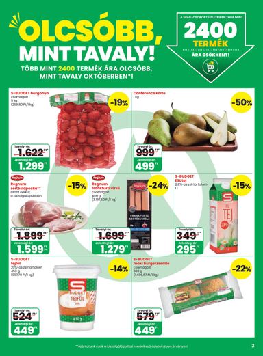 Akciós újság Spar - SPAR érvényes 10.08.-tól 10.14.-ig - 3 oldal