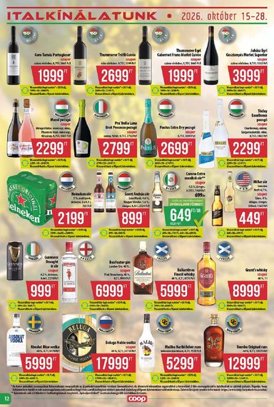 Akciós újság Coop - Coop - Abc-Szuper érvényes 10.15.-tól 10.21.-ig - 12 oldal