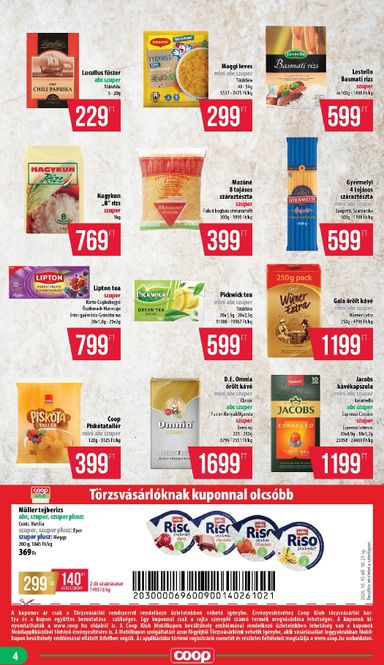 Akciós újság Coop - Coop - Mecsek érvényes 10.15.-tól 10.21.-ig - 4 oldal