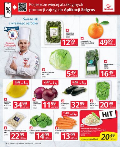 Gazetka Selgros - Selgros cash&carry - Oferta dla gastronomii od 24.09. do 07.10. - strona 6