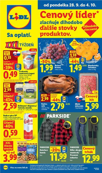 Leták Lidl - Lidl od 28.09. do 04.10. - strana 1