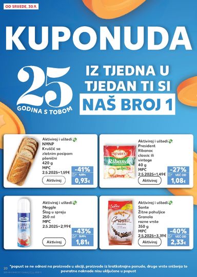 Katalog Kaufland - Kaufland - Ti si naš broj 1 vrijedi od 30.09. do 06.10. - stranica 20