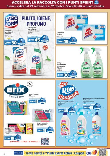 Volantino Carrefour - Carrefour - Punti Sprint Payback valido dal 29/09 al 12/10 - pagina 16