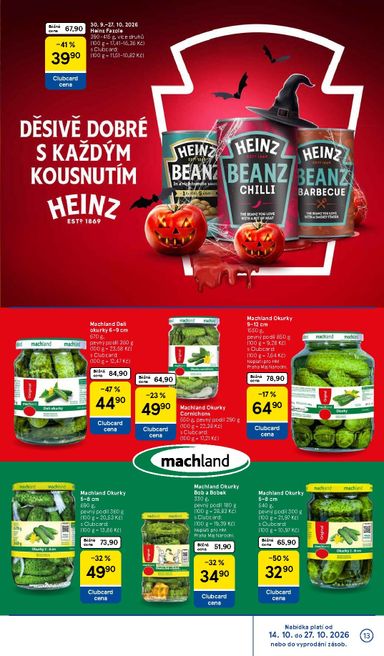 Leták Tesco - Tesco - Značky, které máte rádi od 30.09. do 27.10. - strana 13