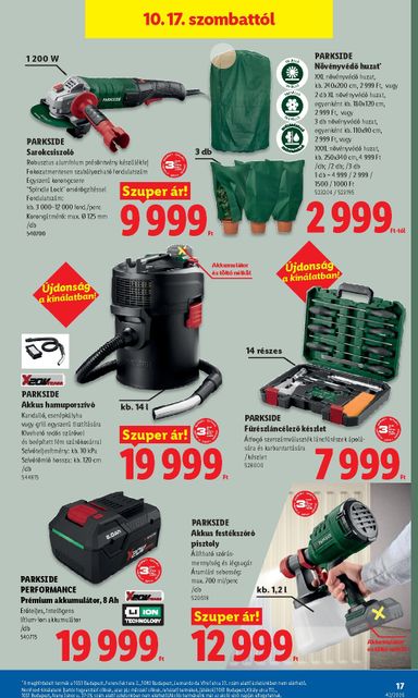 Akciós újság Lidl - Lidl - Nonfood érvényes 10.15.-tól 10.21.-ig - 17 oldal
