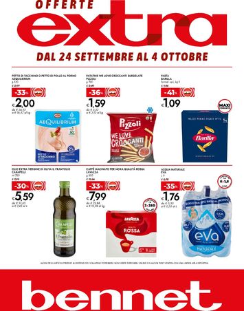 Volantino Bennet - Bennet - Offerte Extra valido dal 24/09 al 04/10 - pagina 1
