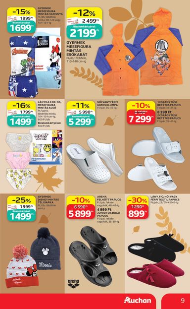 Akciós újság Auchan - Auchan - Őszi ruha ajánlataink érvényes 10.01.-tól 10.21.-ig - 9 oldal