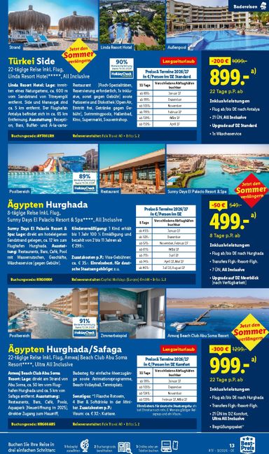 Prospekt Lidl - Lidl - Reise Highlights gültig ab 12.09. bis 15.10. - seite 13