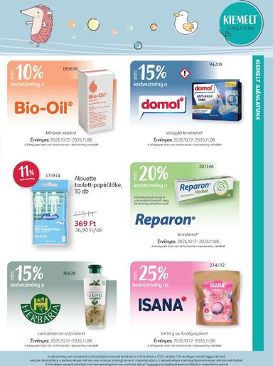 Akciós újság Rossmann - Rossmann - Babaprogram érvényes 10.12.-tól 11.08.-ig - 5 oldal