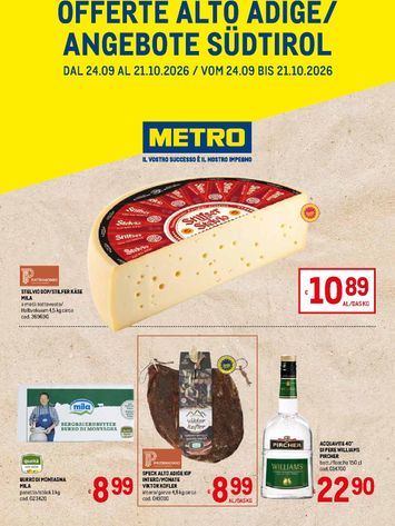 Volantino METRO - Metro - Offerte Alto Adige Südtirol valido dal 24/09 al 21/10 - pagina 1
