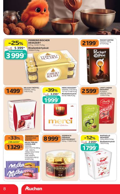 Akciós újság Auchan - Auchan szupermarket érvényes 10.08.-tól 10.14.-ig - 8 oldal