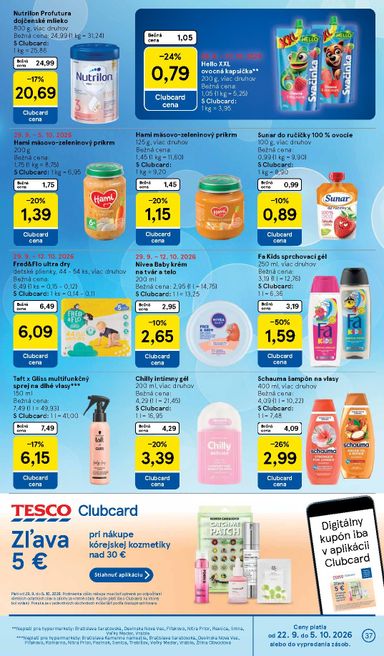 Leták Tesco - Tesco od 30.09. do 06.10. - strana 37