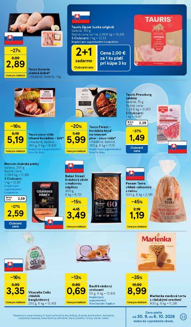 Leták Tesco - Tesco supermarket od 30.09. do 06.10. - strana 23