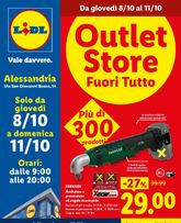 Lidl - Outlet Store Alessandria valido da giovedì 08/10/2026