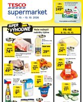 Tesco supermarket platný od středy 07.10.2026