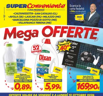 Volantino Super Conveniente - Super Conveniente - Caltanissetta, San Cataldo, Avola, Lascari, Milazzo, Barcellona Pozzo di Gotto valido dal 02/10 al 12/10 - pagina 1