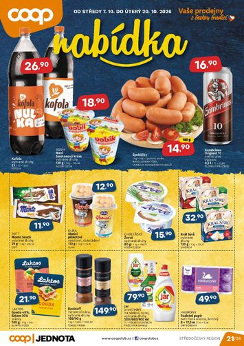 Leták COOP - Coop - Střední Čechy od 07.10. do 20.10. - strana 1