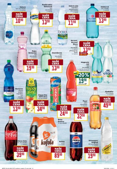 Leták Billa - Billa - Katalog: Podzimní nápoje od 30.09. do 20.10. - strana 19