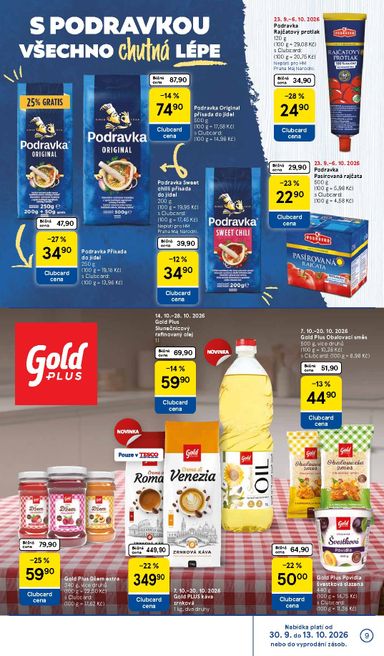 Leták Tesco - Tesco - Značky, které máte rádi od 30.09. do 27.10. - strana 9
