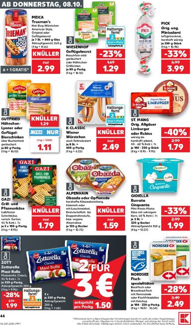 Leták Kaufland Německo - Kaufland Německo od 08.10. do 14.10. - strana 44