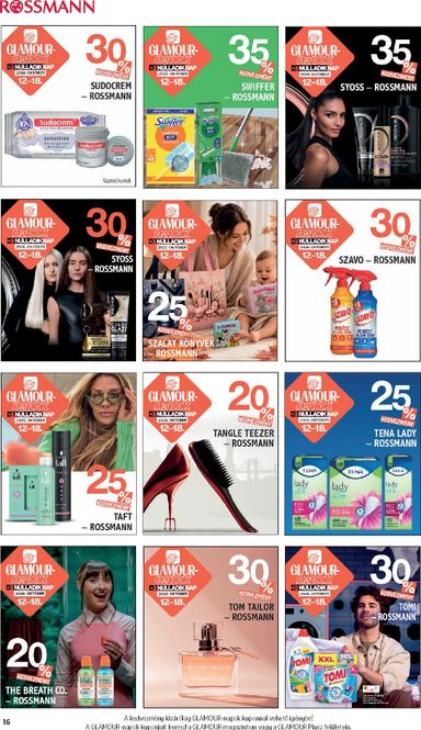 Akciós újság Rossmann - Rossmann - Glamour-napok érvényes 10.12.-tól 10.18.-ig - 16 oldal
