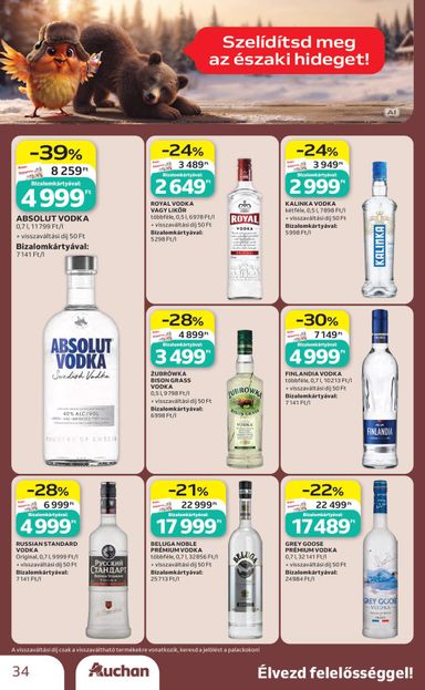 Akciós újság Auchan - Auchan - Bor ajánlataink érvényes 10.01.-tól 10.21.-ig - 34 oldal