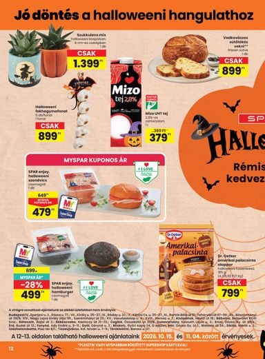 Akciós újság Spar - SPAR érvényes 10.15.-tól 10.21.-ig - 12 oldal