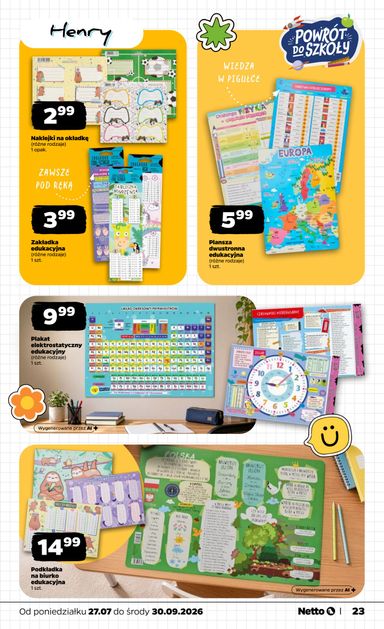 Gazetka Netto - Netto - Back to school od 27.07. do 30.09. - strona 23