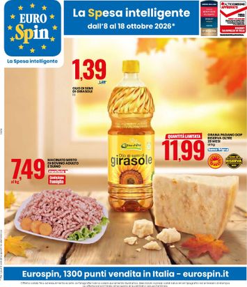 Volantino Eurospin - Eurospin valido dal 08/10 al 18/10 - pagina 1