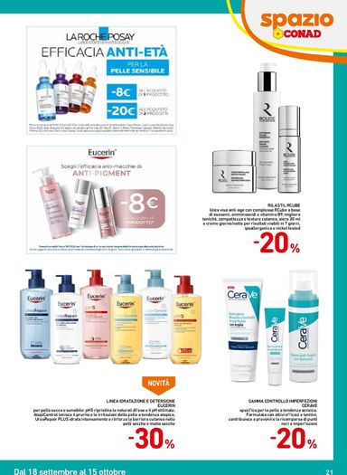 Volantino Spazio Conad - Spazio Conad - Catalogo Bellezza - Roma valido dal 18/09 al 15/10 - pagina 21