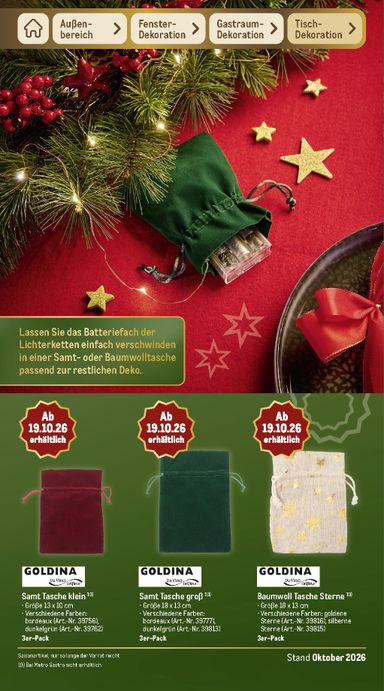 Prospekt METRO - Metro - Weihnachten gültig ab 01.10. bis 31.10. - seite 145