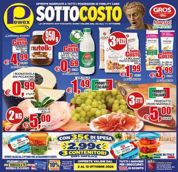 Volantino Pewex - Pewex - Supermercati valido dal 02/10 al 13/10 - pagina 1
