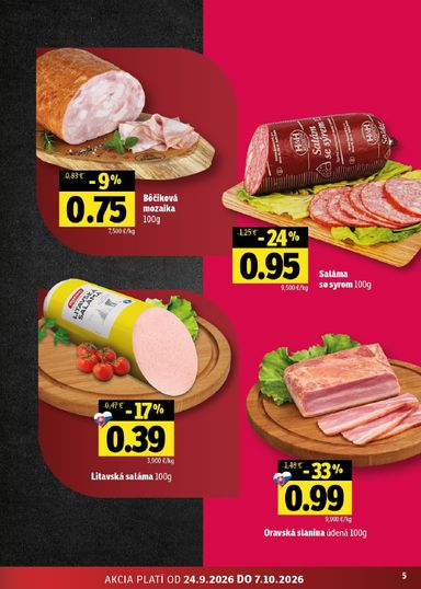 Leták FRESH - Fresh - Stredné a západné Slovensko od 24.09. do 07.10. - strana 5