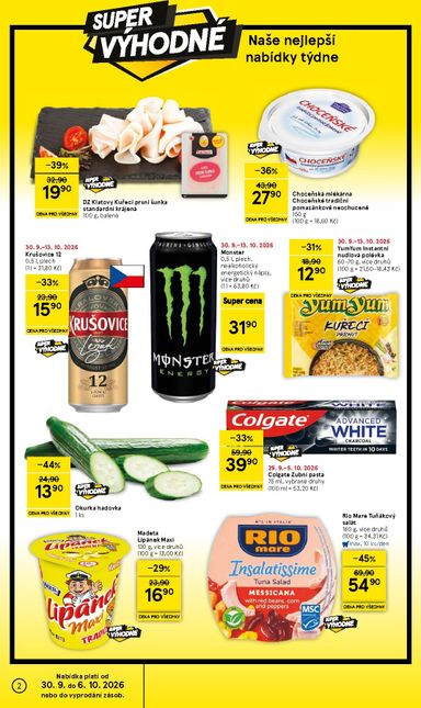 Leták Tesco - Tesco supermarket od 30.09. do 06.10. - strana 2