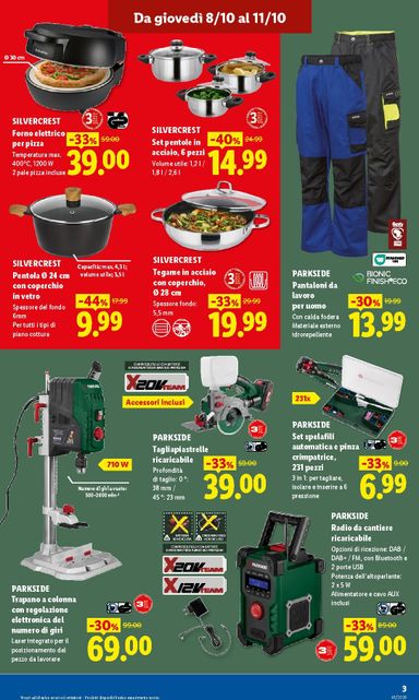 Volantino Lidl - Lidl - Vendita Promozionale Gorizia valido dal 08/10 al 11/10 - pagina 3