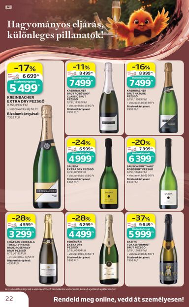 Akciós újság Auchan - Auchan - Bor ajánlataink érvényes 10.01.-tól 10.21.-ig - 22 oldal