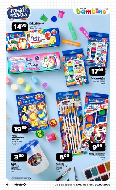 Gazetka Netto - Netto - Back to school od 27.07. do 30.09. - strona 4