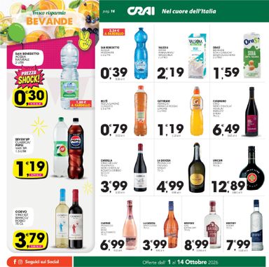 Volantino Crai - Crai - Palermo, Sicilia valido dal 01/10 al 14/10 - pagina 16